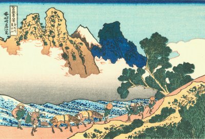 Der Rücken des Fuji vom Minobu-Fluss aus von Katsushika Hokusai